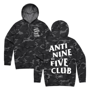 Anti Nine To Five Hoodie - Black Camo